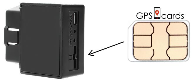 Sim card for GPS-311C For Vehicle with Wide Voltage & Multi-Function Security